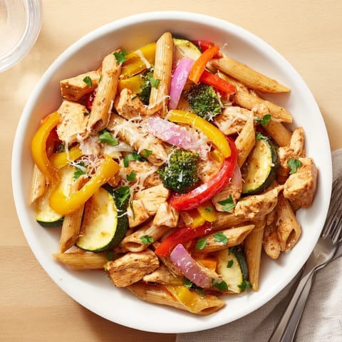 Cajun Chicken Alfredo Veggie Bake