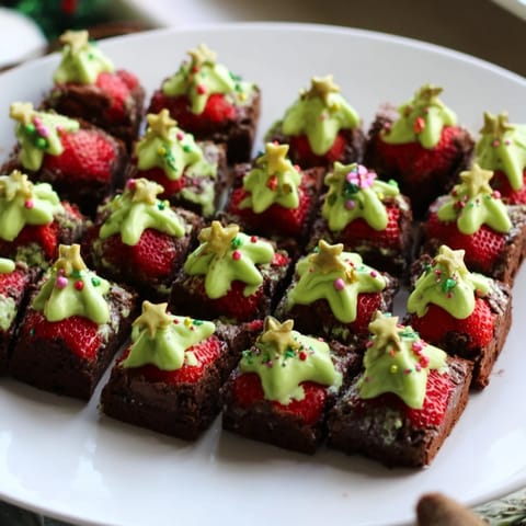 Express Christmas Tree Brownies