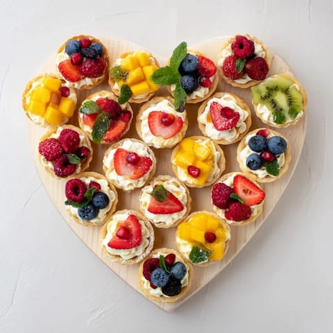 Heart Shaped Fruit Tart