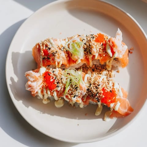 Creamy Salmon Sushi Bake