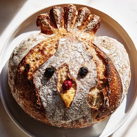 Turkey-Shaped Sourdough Loaf