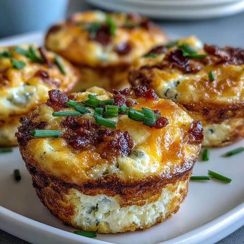 Twelve Ranch Bacon Breakfast Egg Bites arranged on a white plate with a side of fresh sliced avocado for a complete breakfast.