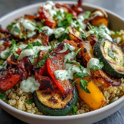 Grilled Veggie Quinoa Power Bowls