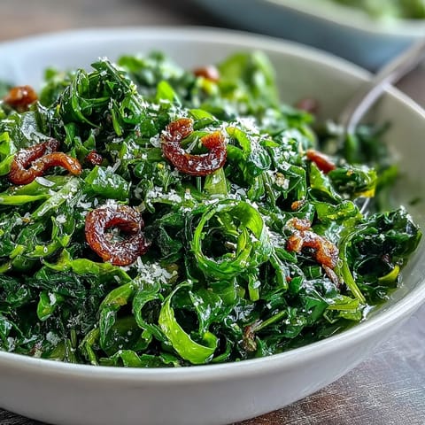 A vibrant arugula salad drizzled with lemon vinaigrette and topped with delicate Parmesan shavings for a zesty bite.