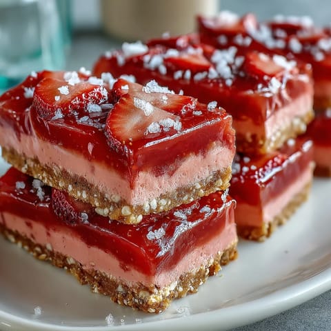 Strawberry Lemonade Bars Shortbread