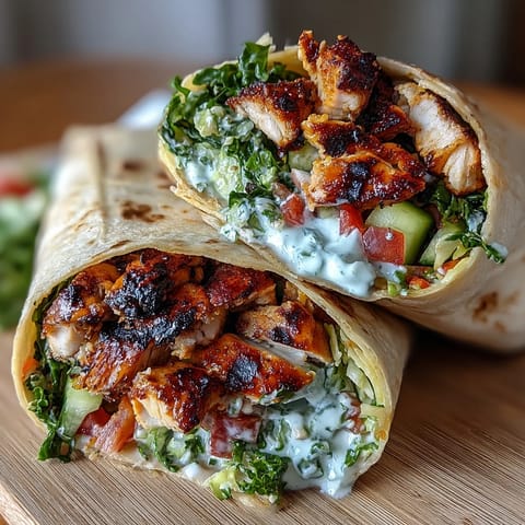 Low Calorie Chicken Wraps