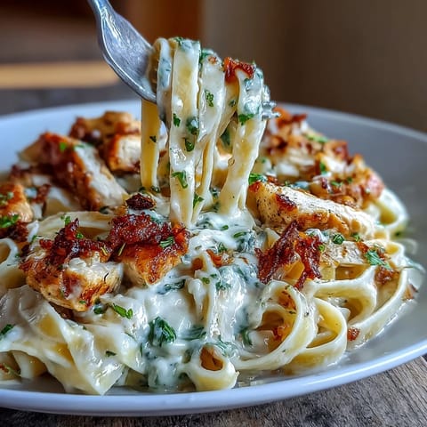 Low Calorie Chicken Alfredo