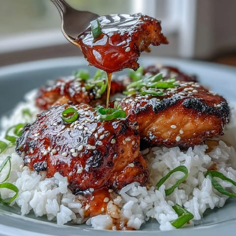 Sticky Chicken Rice Bowl #1760