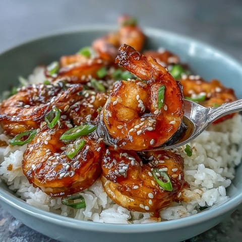 Honey Garlic Shrimp Bowl