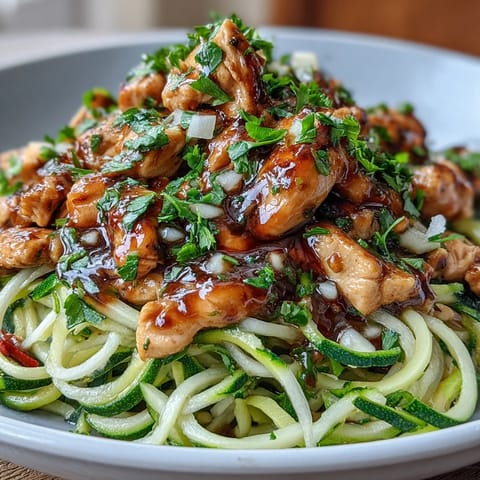 High Protein Zucchini Noodles