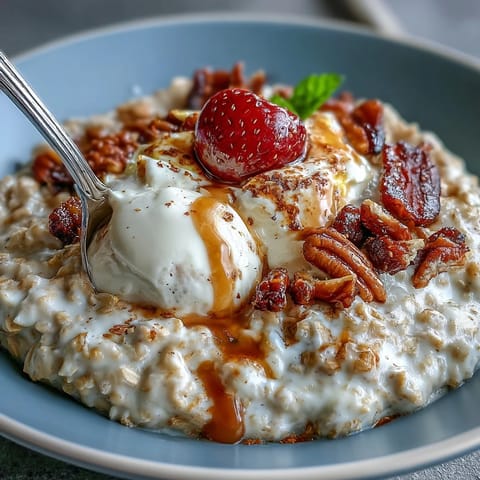 High Protein Oats Eggs