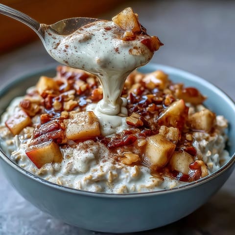 High Protein Apple Cinnamon Oats