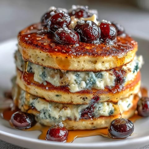 High Protein Blueberry Pancakes