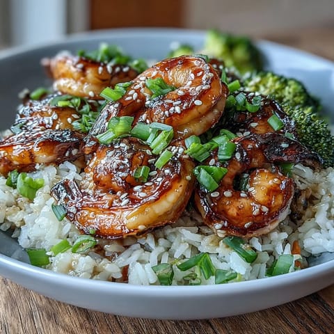 High Protein Shrimp Rice Bowl