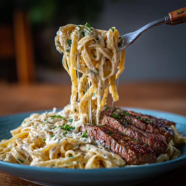 A plate of food with a fork in it.