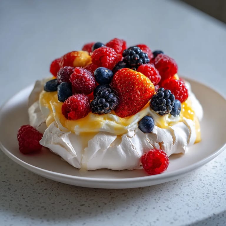 A plate of fruit with strawberries, raspberries, blueberries and blackberries.