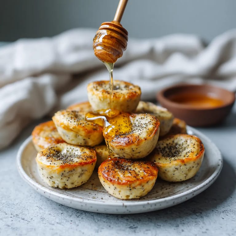 Lemon Poppyseed Protein Pancake Bites.