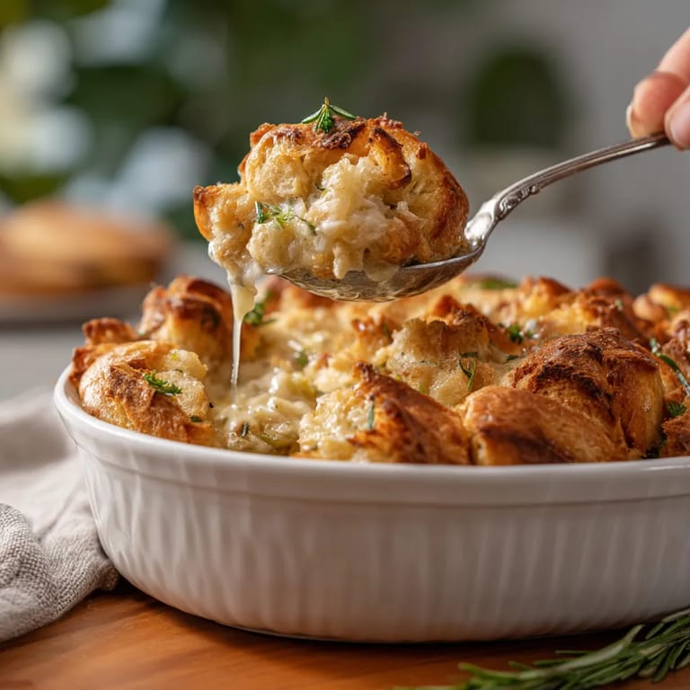 A person is scooping food from a bowl.