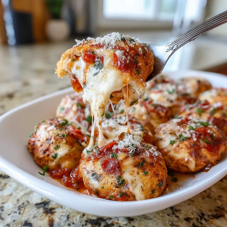 A plate of air fryer pizza rolls with cheese and sauce.