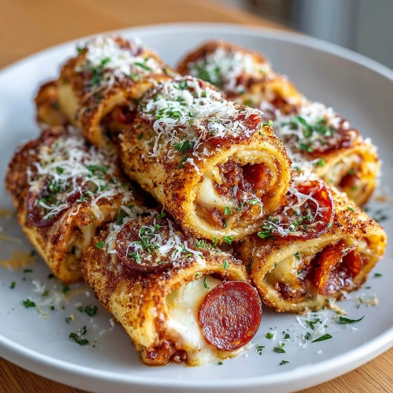 Cheesy Air Fryer Pizza Roll Ups, ready for dipping in warm pizza sauce.