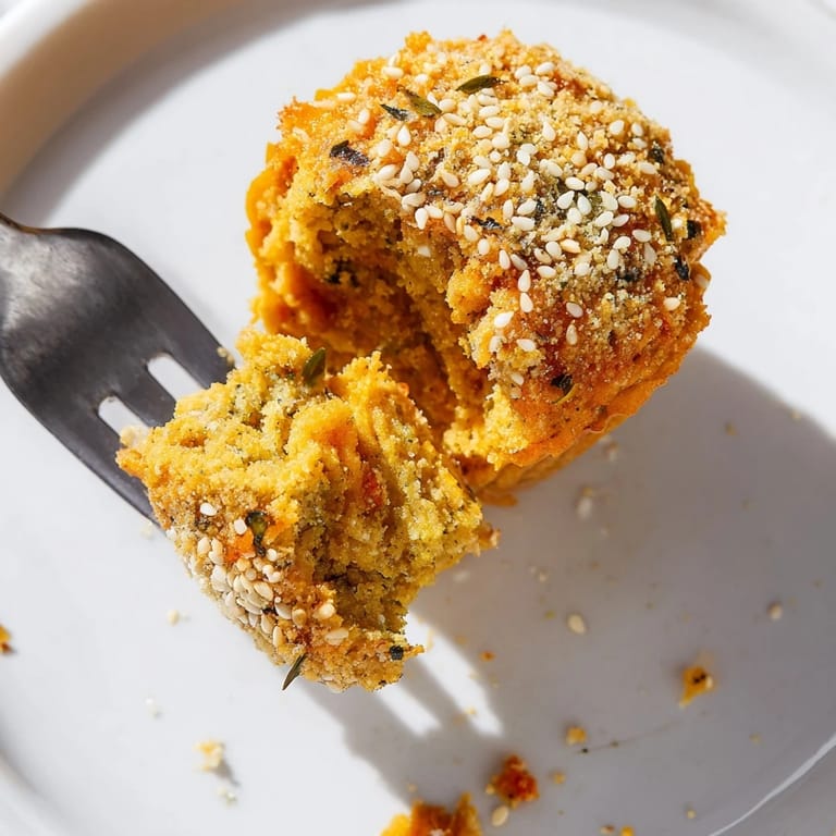 Deliciously spiced Crispy Pumpkin Falafel Muffin Bites, perfect for appetizers or lunchboxes.