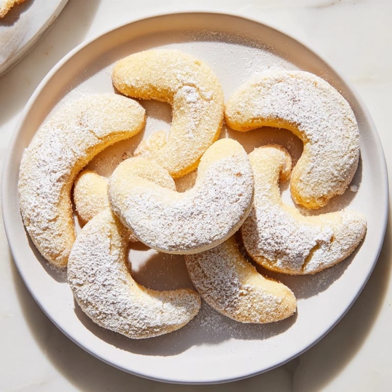 Freshly baked Quick Christmas Cookie Croissants, visually stunning and perfect for sharing during Christmas.