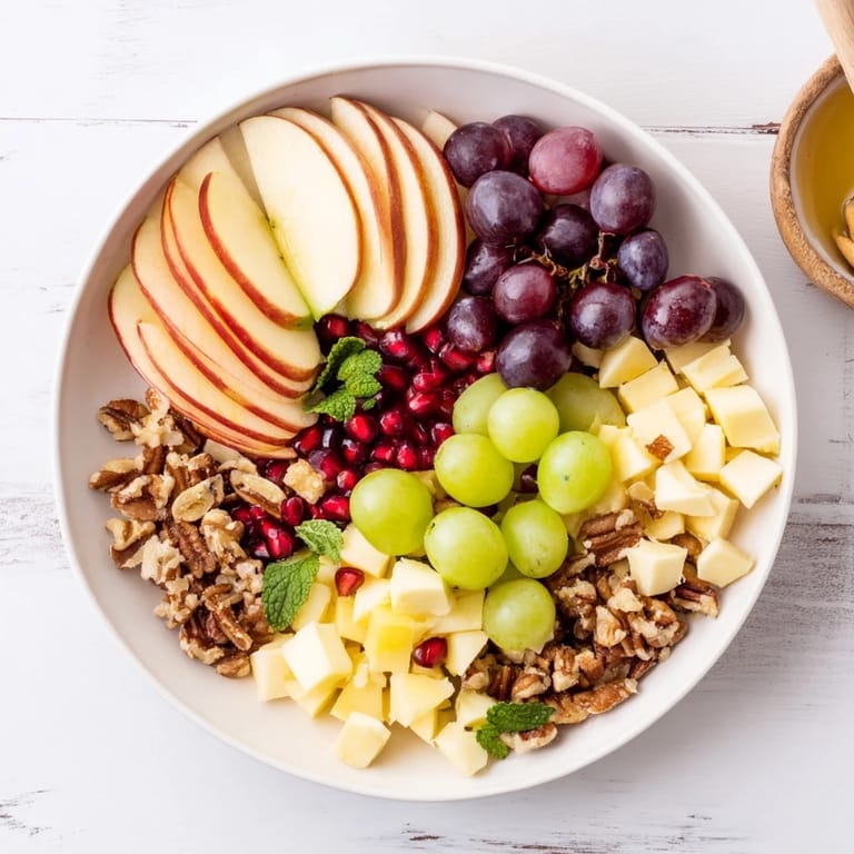 This Apple Orchard Fruit Board offers a colorful assortment of fresh fruits, perfect for a gathering.