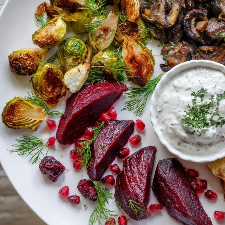 This visually appealing Pine Forest Winter Mezze Board, perfect for sharing, features an array of delicious textures.