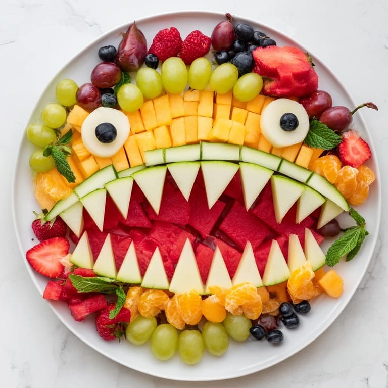 See this delightful Watermelon Shark Bite Board, a playful arrangement of colorful fruit perfect for any summer party.