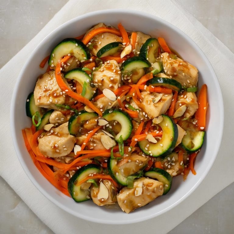 This Deli Container Shaker Chicken Salad displays a delicious, protein-rich meal, showcasing fresh ingredients.