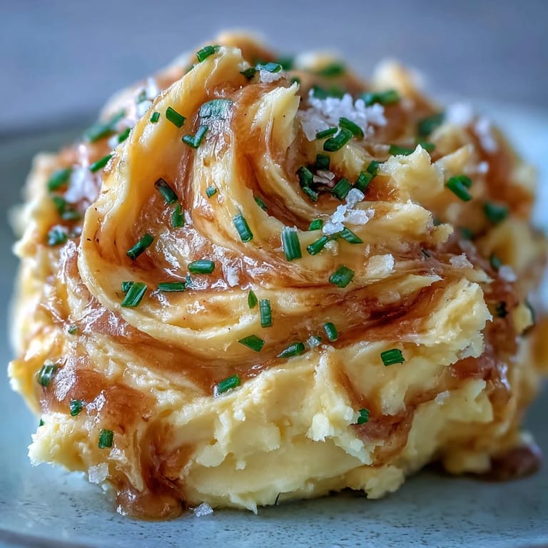 A swirl of golden salted honey butter with chopped chives and thyme, perfect for melting on grilled corn.
