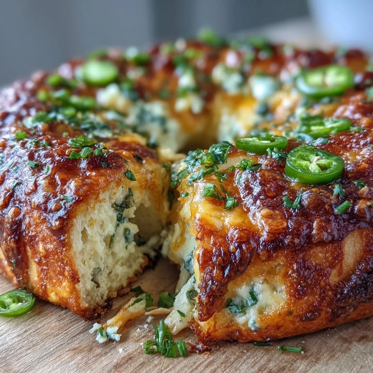 High-protein bagels packed with sharp cheddar and spicy jalapeños, baked golden and ready for breakfast.