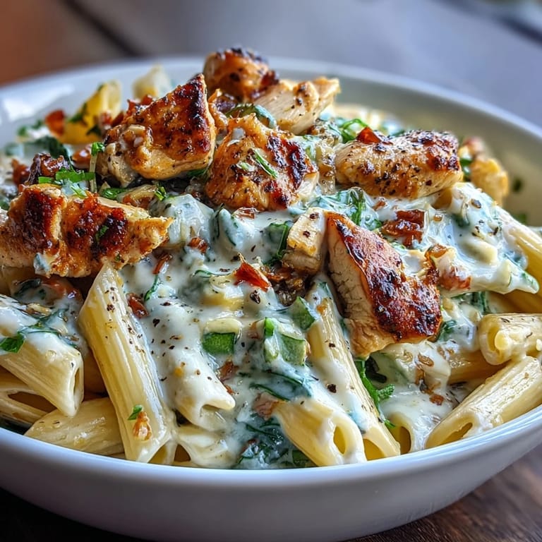 Healthy Low Calorie Protein Pasta Bowl with grilled chicken, bell peppers, and whole wheat pasta for a balanced, nutritious meal.