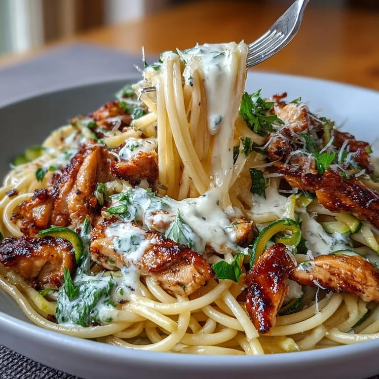 Creamy, protein-packed chicken pasta dish featuring whole wheat pasta, colorful veggies, and Greek yogurt sauce.  
