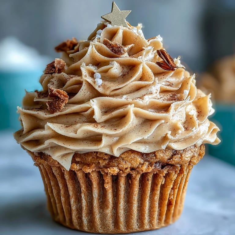 Soft vanilla cupcakes topped with warm terracotta buttercream, perfect for celebrating Taurus season with elegance.