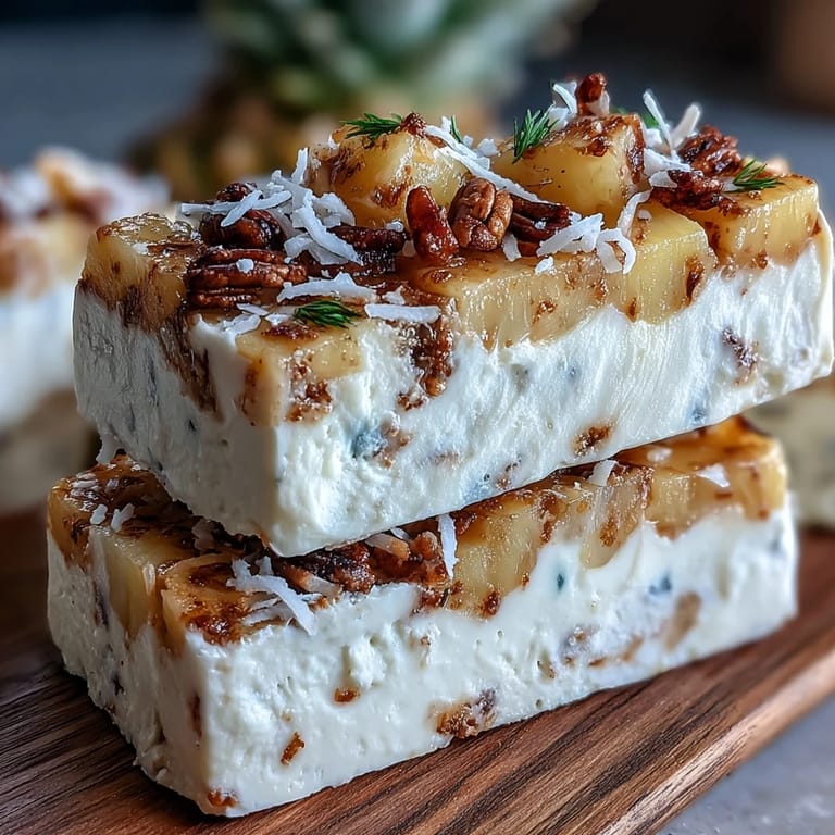 Creamy Pineapple Tajín Yogurt Bark, broken into pieces, perfect for a summer dessert.