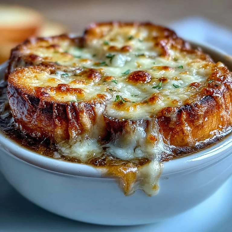Deeply caramelized onions and roasted cabbage elevate this comforting French Onion Soup.
