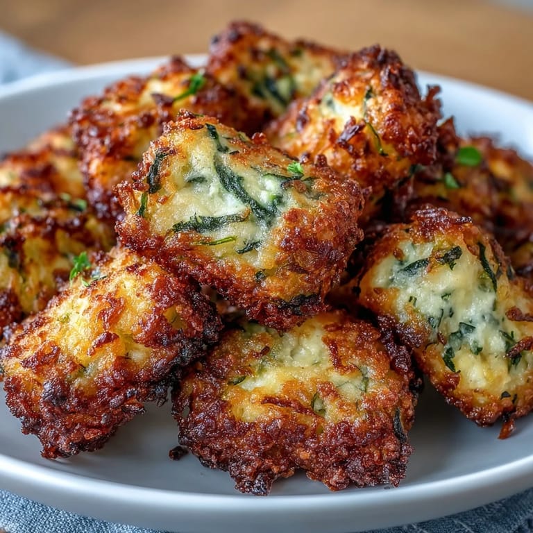Homemade Zucchini Cheddar Tater Tots, a savory snack baked golden brown.