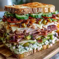 Loaded Deli Sandwich Board with assorted meats, cheeses, and fresh vegetables arranged for a customizable picnic spread.