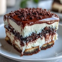 Black sesame tiramisu: a creamy, nutty dessert layered for visual appeal.