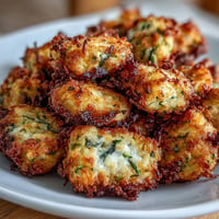 Golden, crispy Zucchini Cheddar Tater Tots, perfect for dipping!