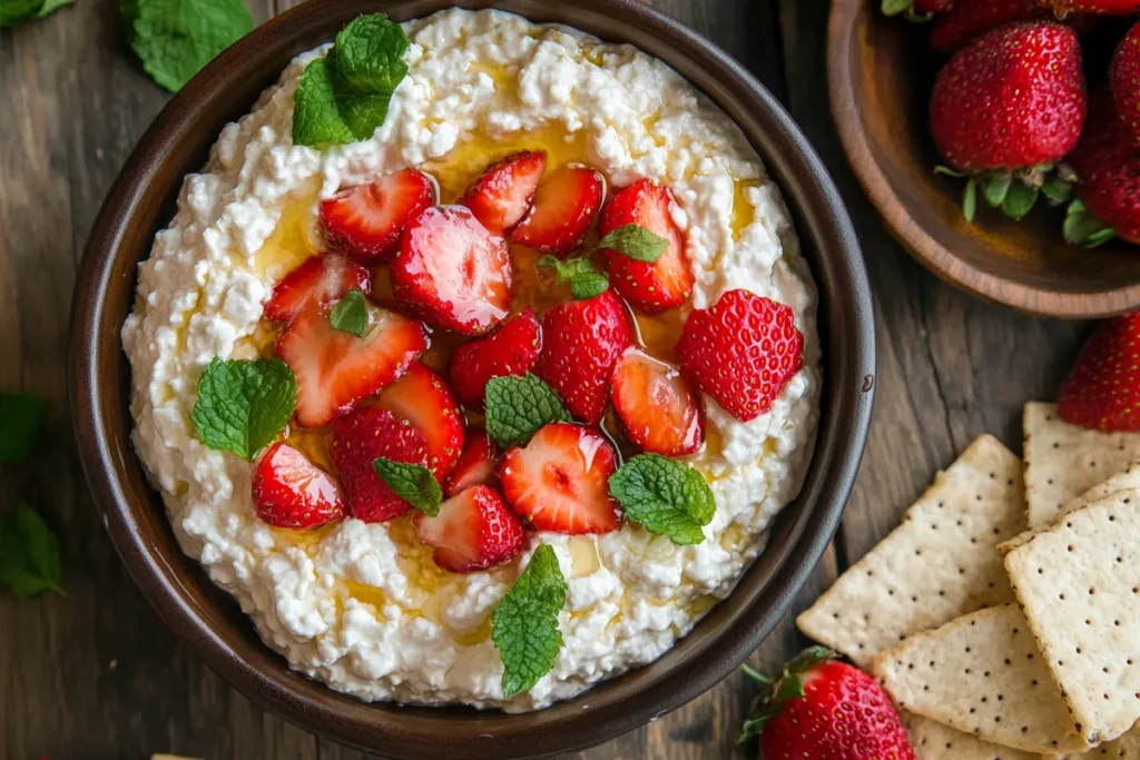 Nutritional Aspects of Cottage Cheese Strawberry Dip