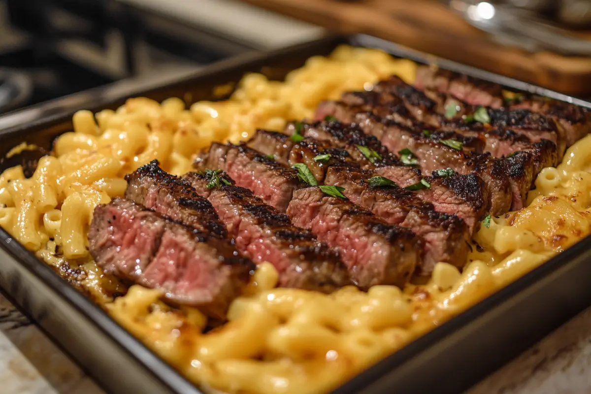 do steak and mac and cheese go together