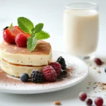 Delicious high protein desserts on a plate.