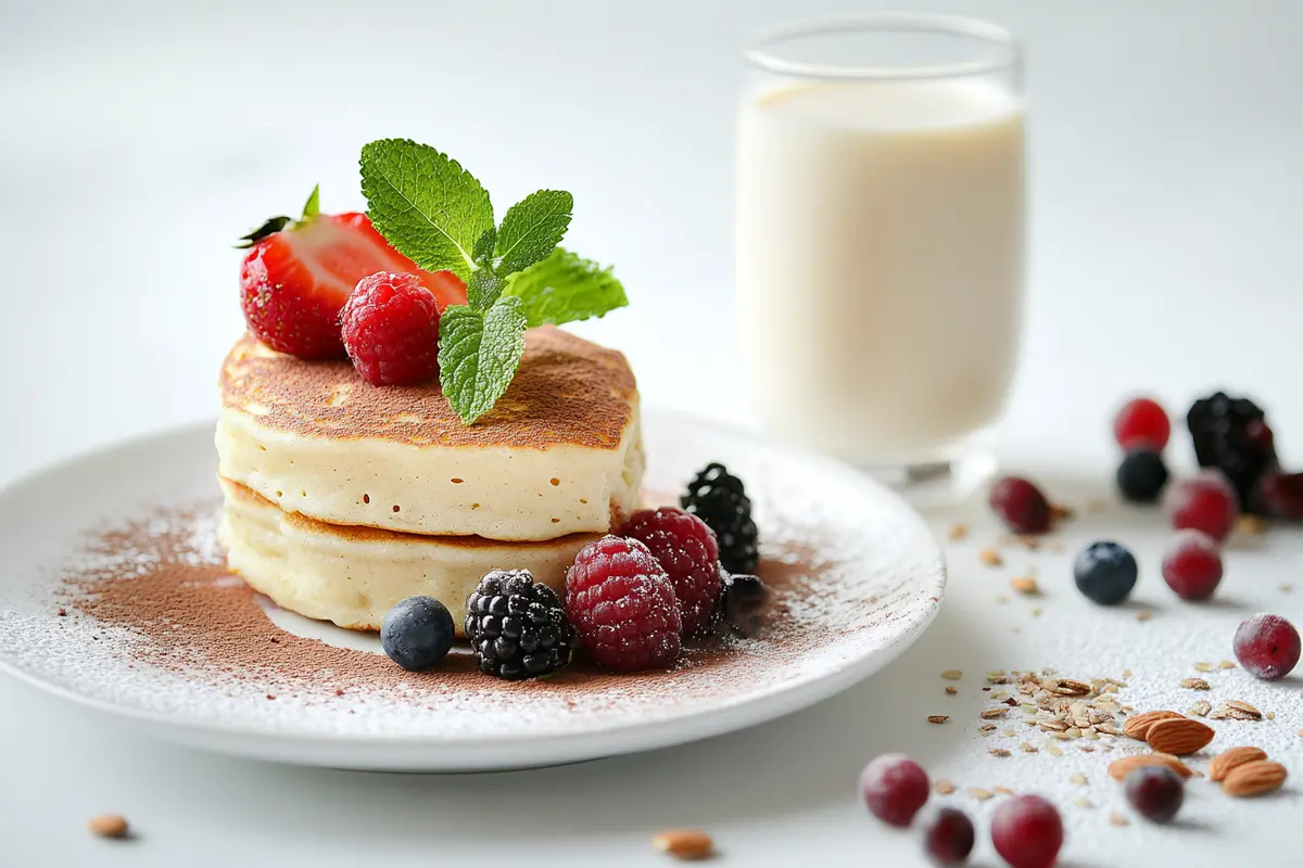 Delicious high protein desserts on a plate.