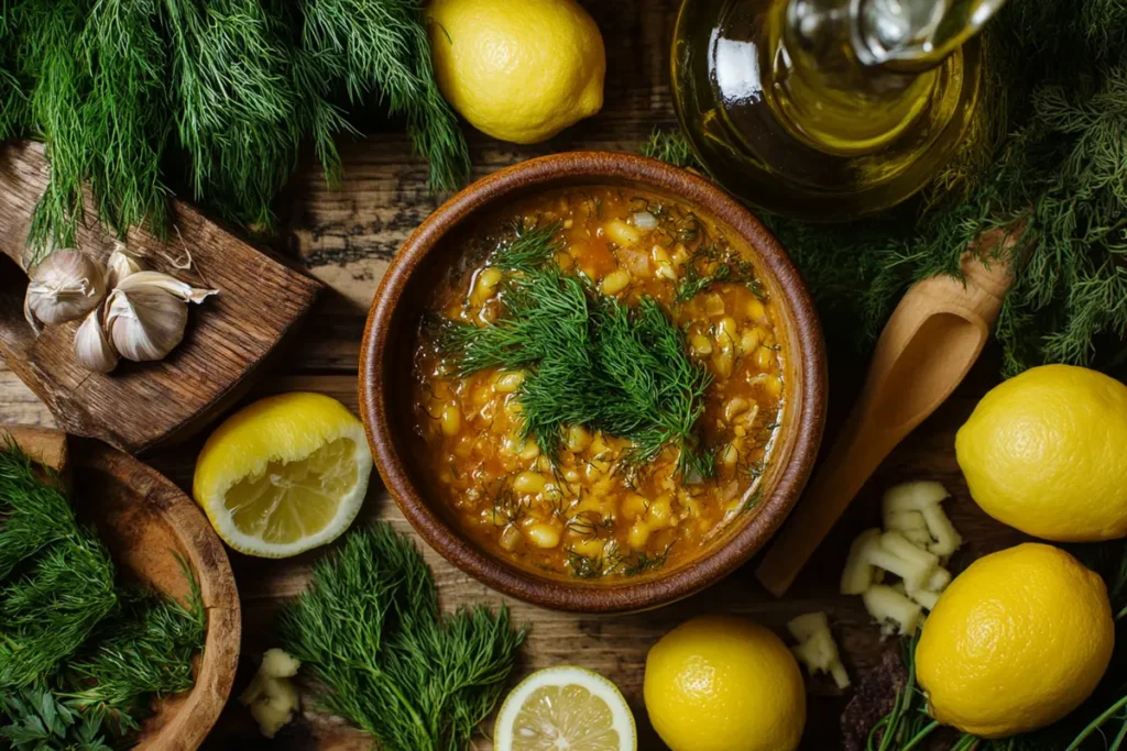 Making Traditional Greek Soup at Home