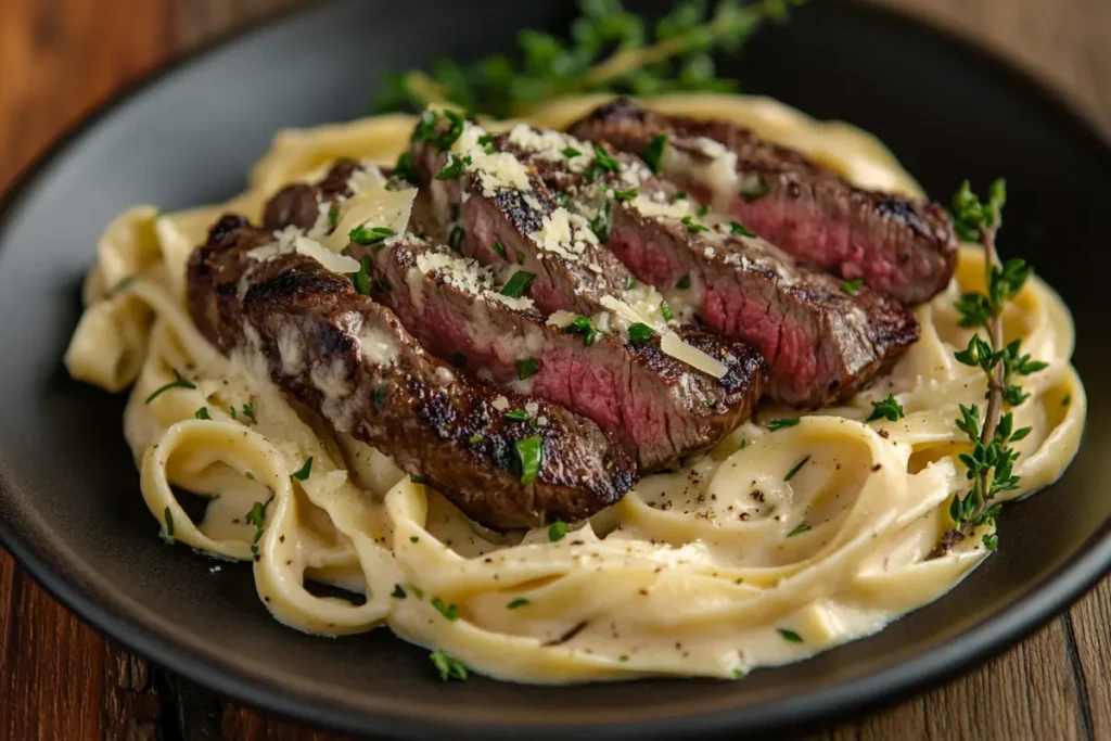 Making Steak Alfredo: Step by Step