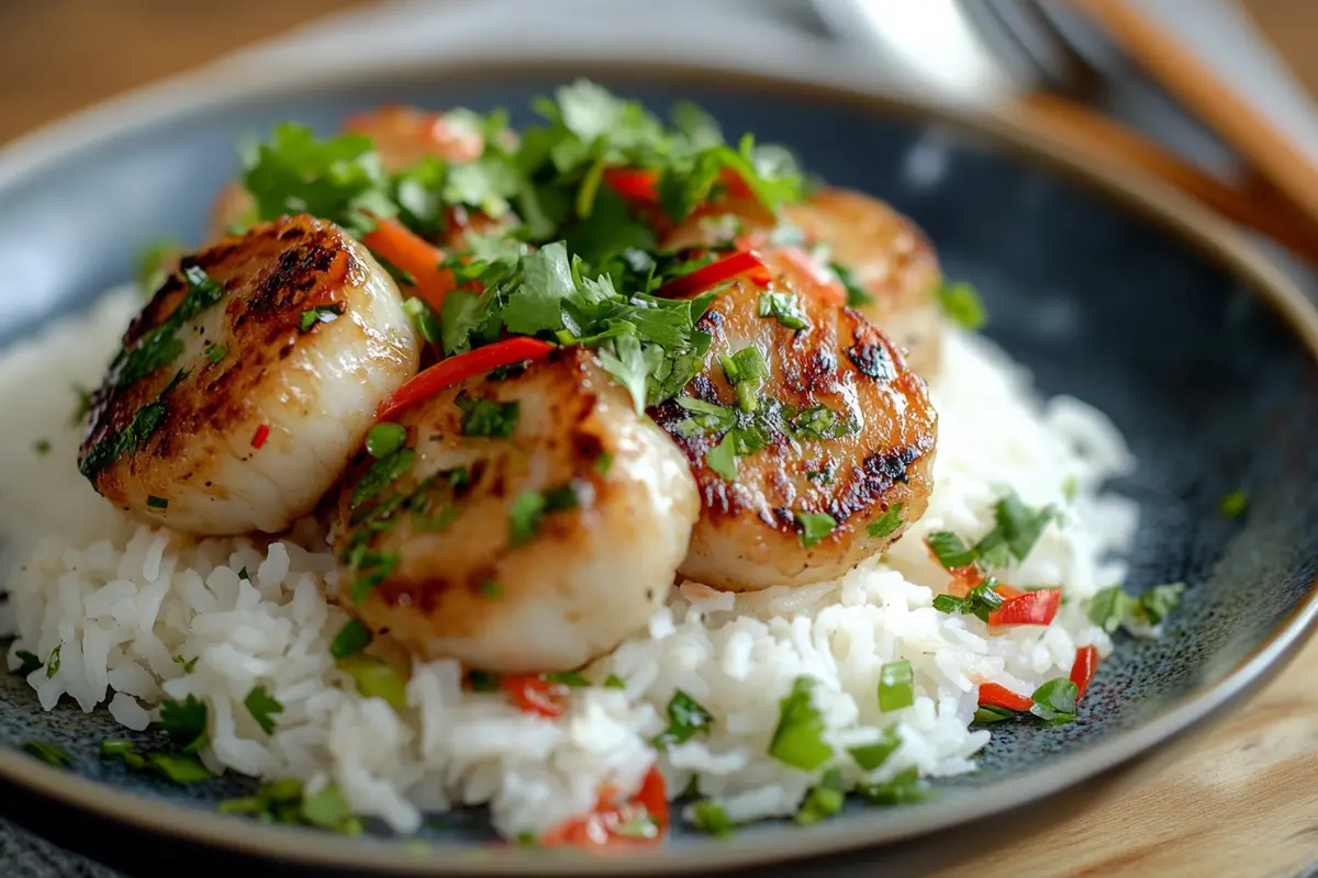 Fishcakes and Scallops Stir Fry Recipe