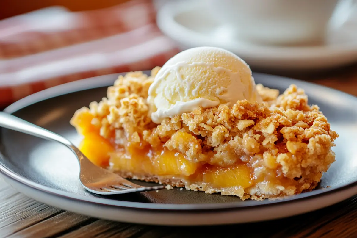 peach crumble recipe