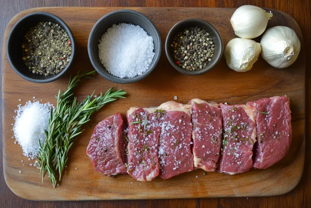 ribeye roast seasoned with aromatic herbs